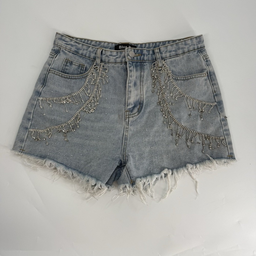 Blue B Collection Women's Denim Shakira Shorts Large